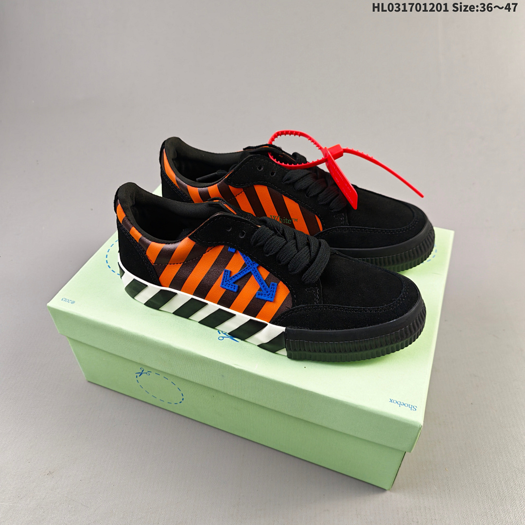 OFF-WHITE Vulcanized Striped Low Top ID Size 47 - foto 11