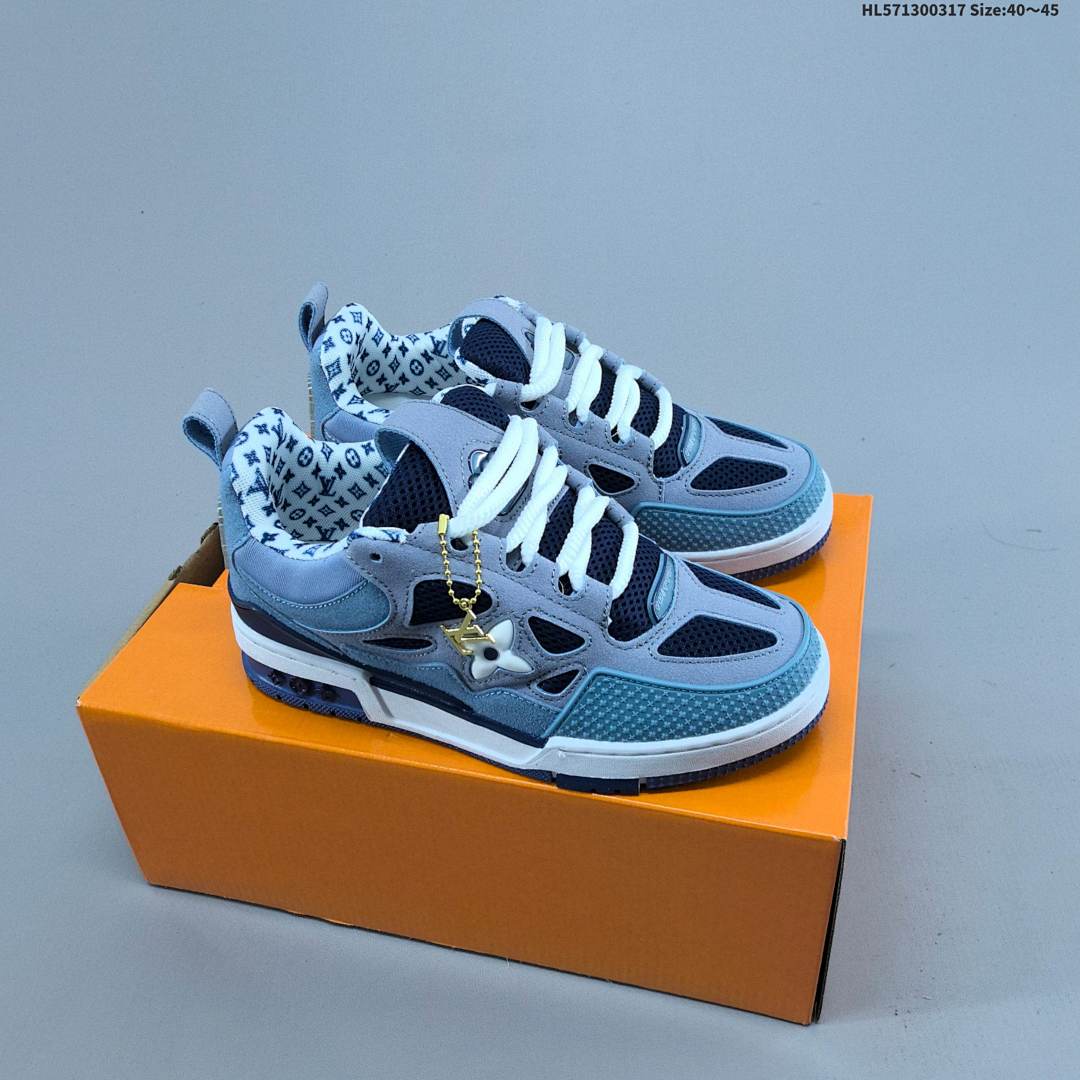 LV Louis Vuitton Trainer Sneaker Low ID Size 45 - foto 5