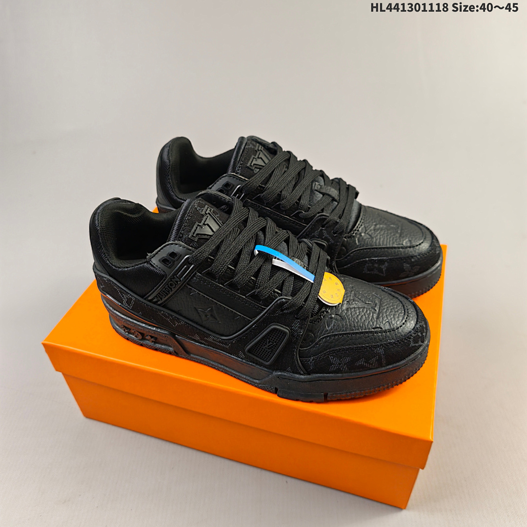 LV Louis Vuitton Trainer Sneaker Low HL441301118 Size 45 - foto 2