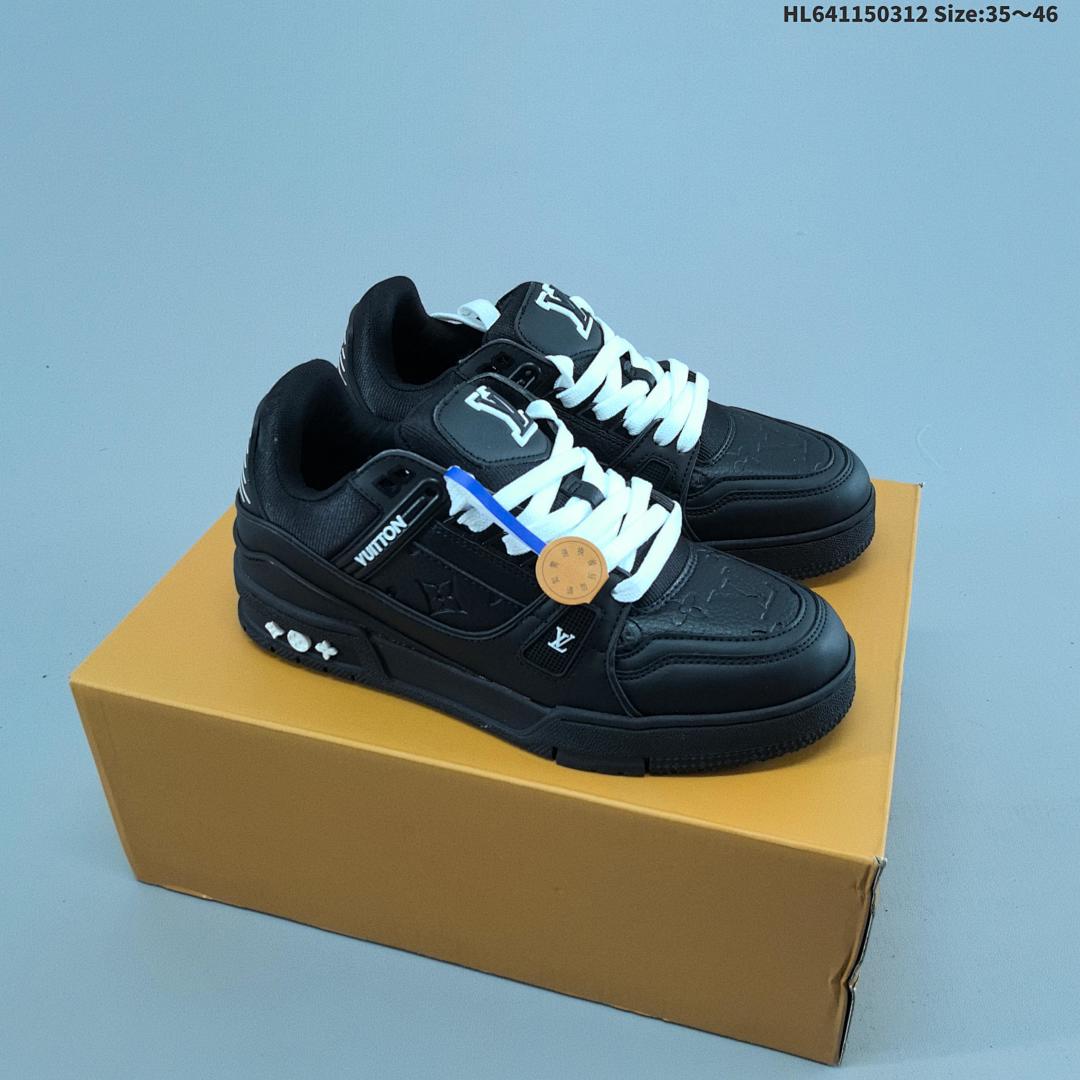 Louis Vuitton Trainer Sneaker Low LV ID Size 46