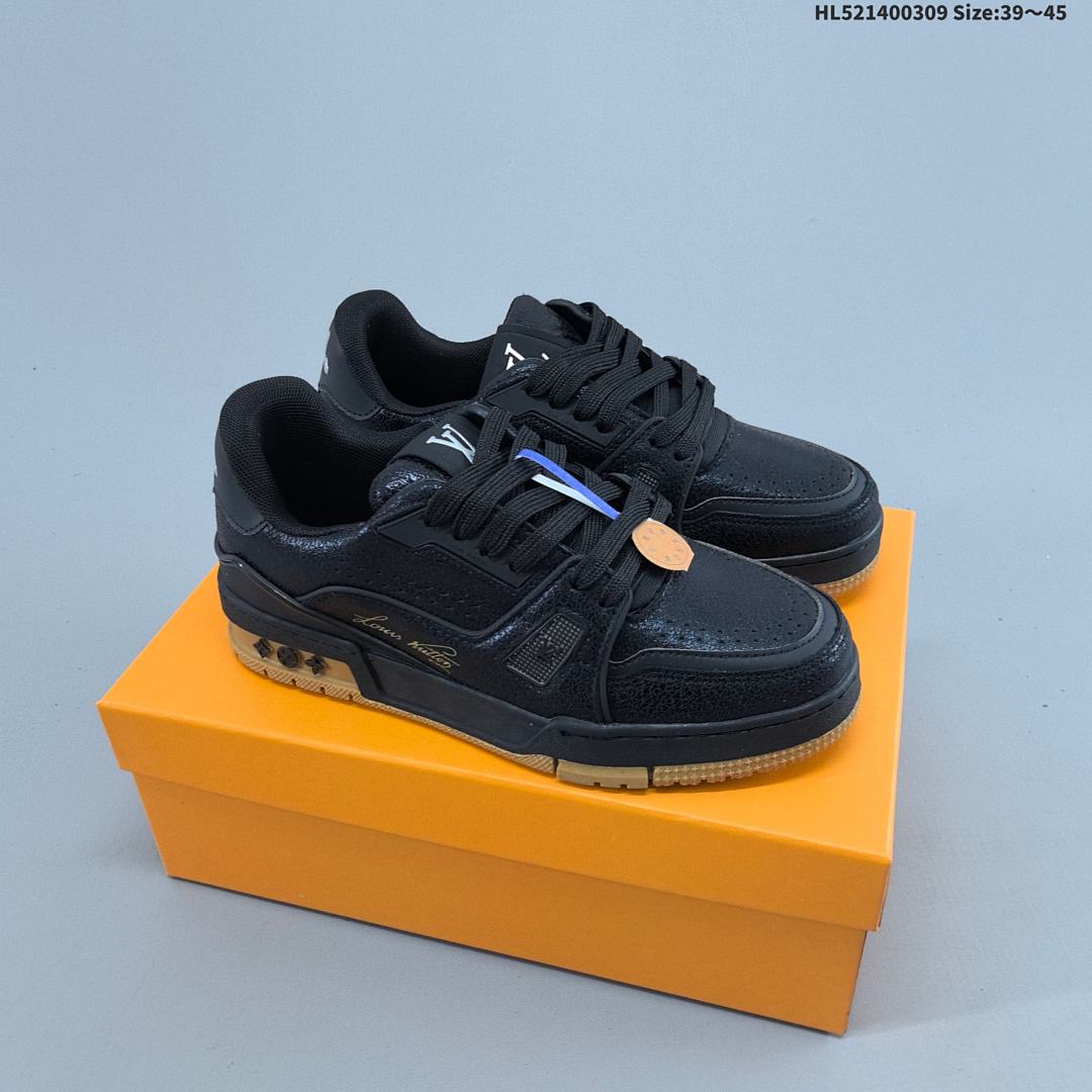 Louis Vuitton Trainer Sneaker Low LV ID Size 45 - foto 6