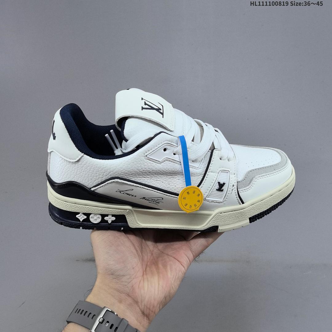Louis Vuitton Trainer Sneaker Low LV ID Size 45 - foto 2