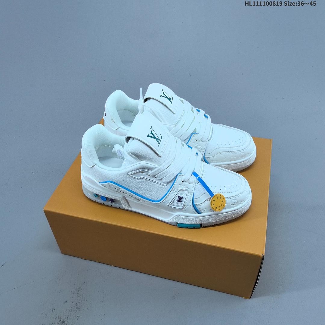 Louis Vuitton Trainer Sneaker Low LV ID Size 45 - foto 6