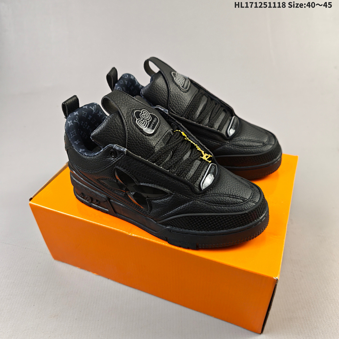 LV Louis Vuitton Trainer Sneaker Low HL171251118 Size 45 - foto 2