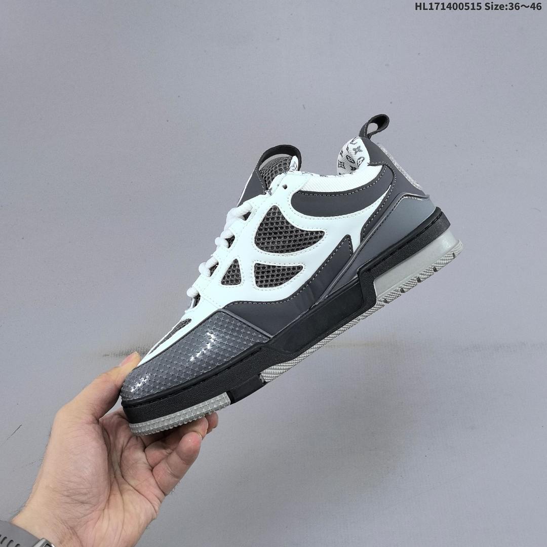 LV Louis Vuitton Trainer Sneaker Low HL171400515 Size 46 - foto 6