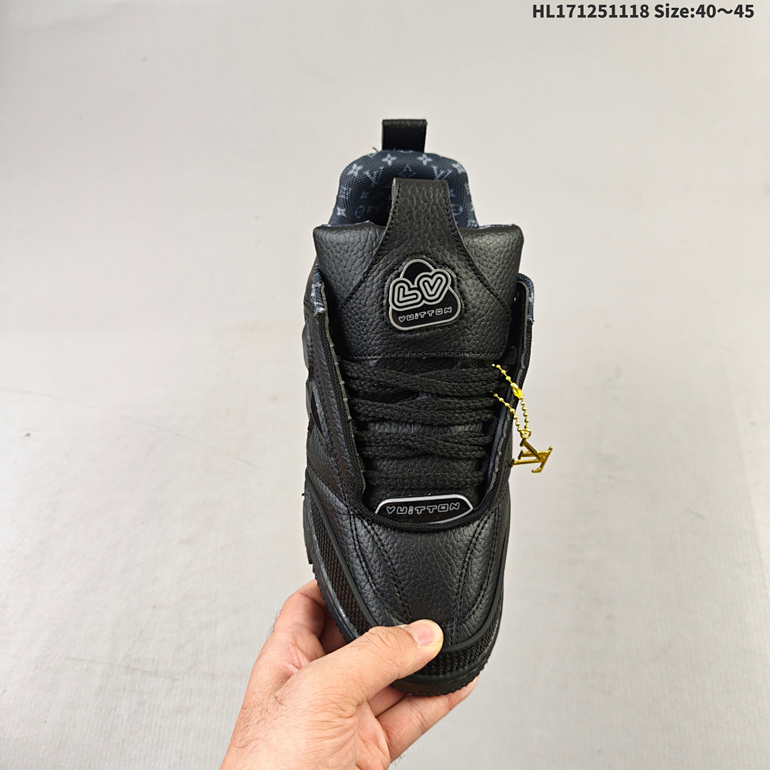LV Louis Vuitton Trainer Sneaker Low HL171251118 Size 45 - foto 7