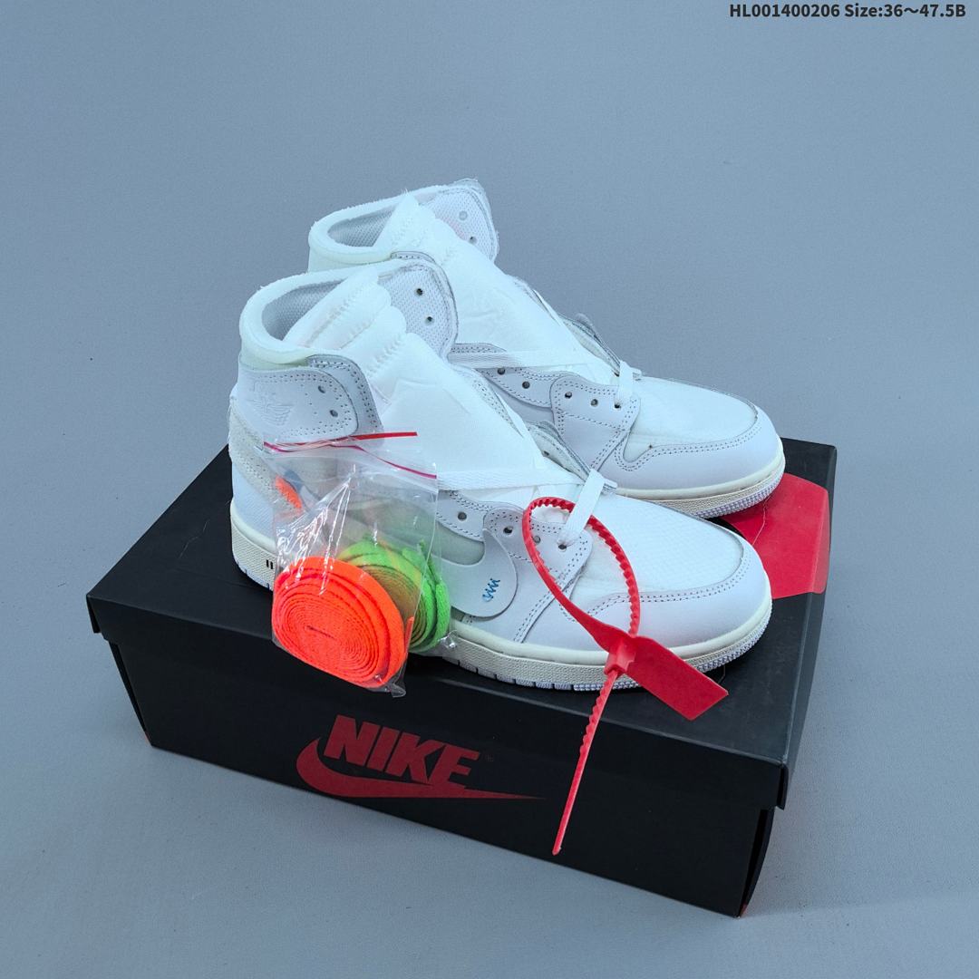 OFF-WHITE x Air Jordan 1 Retro High "White The The" OG AJ1 1 aj1 1 1 - foto 2
