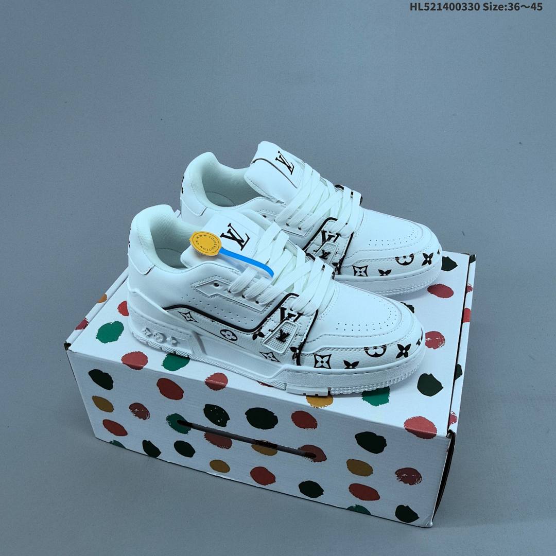 Louis Vuitton Trainer Sneaker Low LV ID Size 45