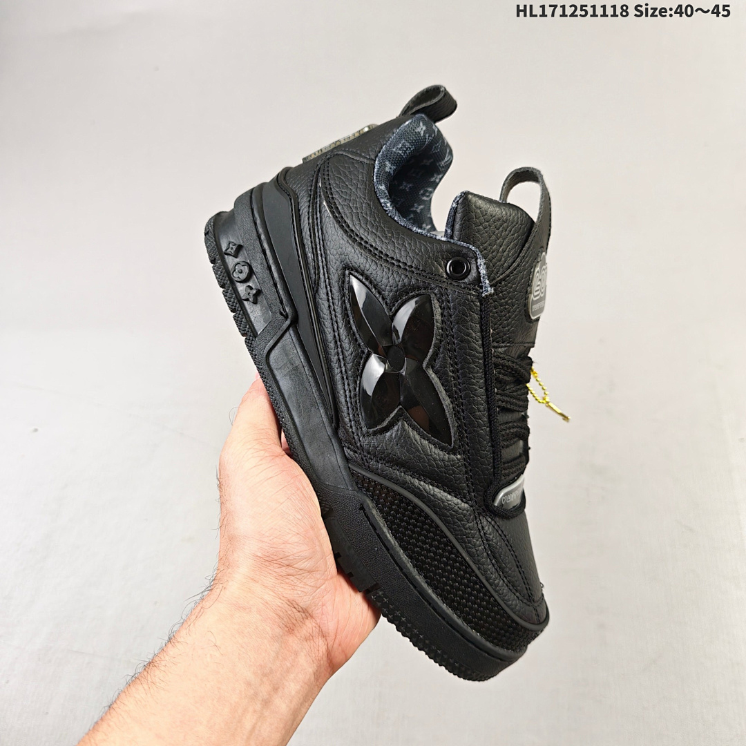 LV Louis Vuitton Trainer Sneaker Low HL171251118 Size 45 - foto 9