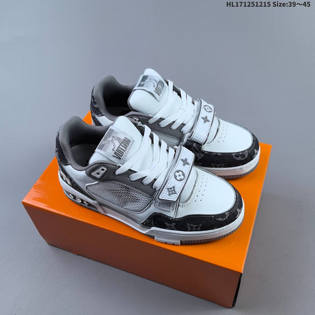Louis Vuitton Trainer Sneaker Low LV ID Size 45 - foto 5