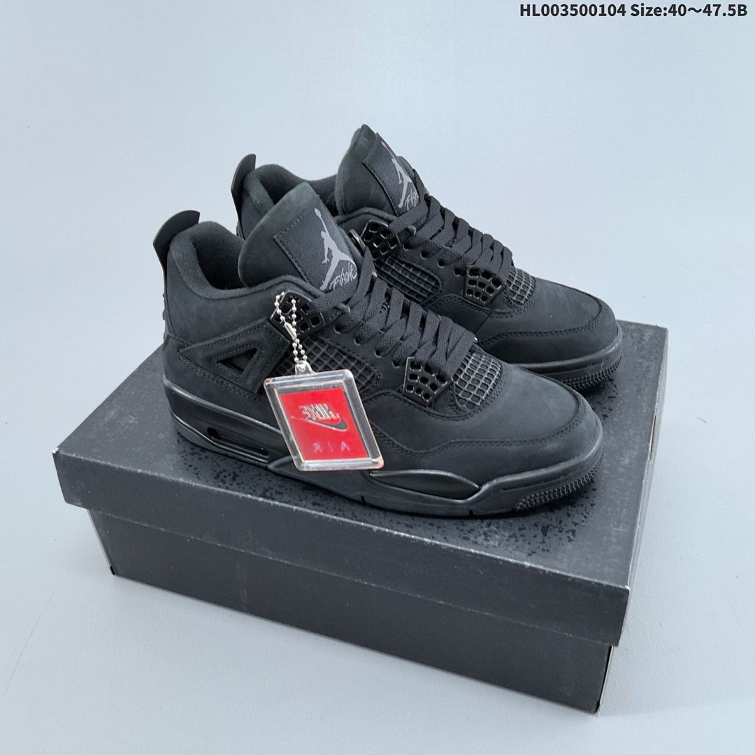 Air Jordan 4 Retro "Black Cat" AJ4 4 aj4 4