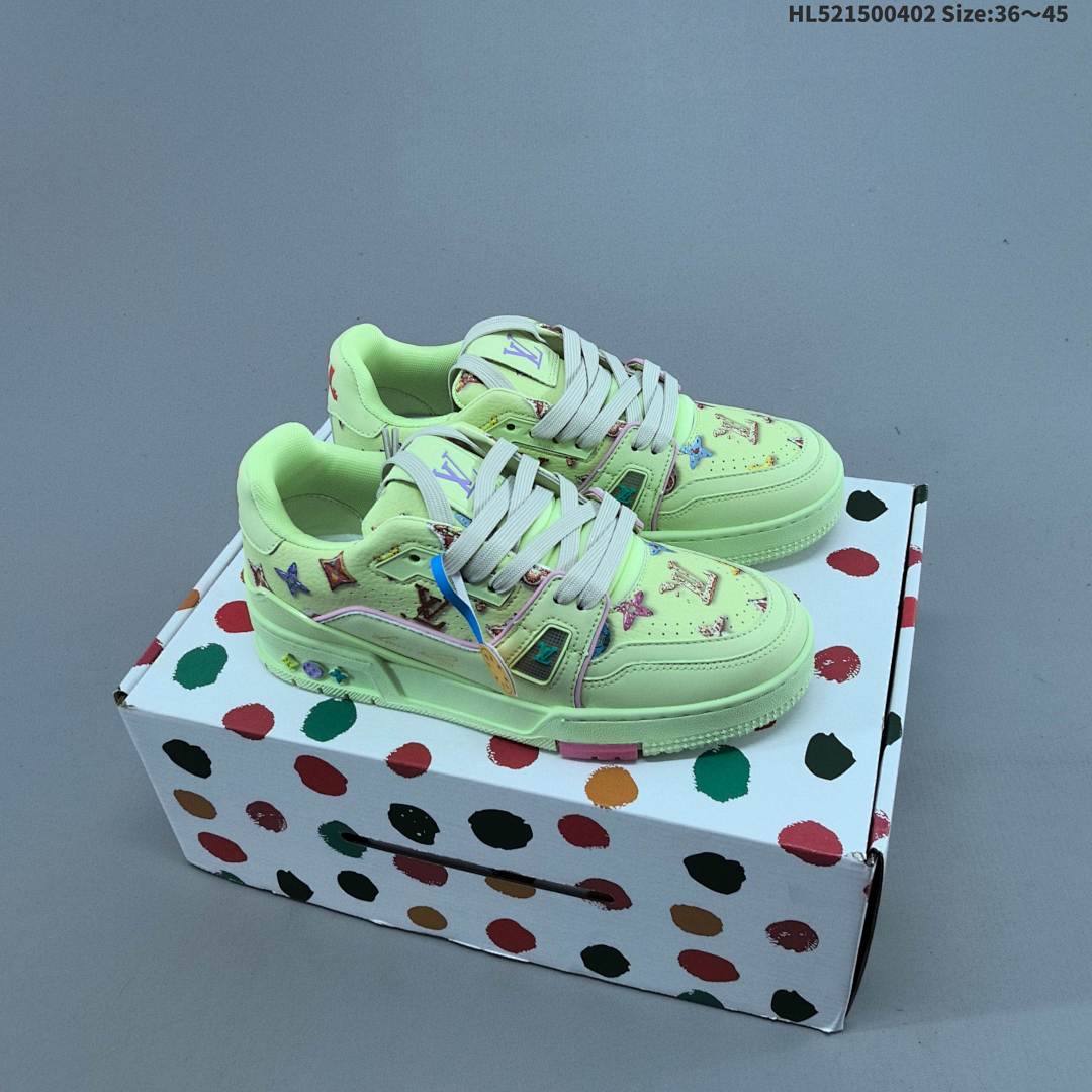 Louis Vuitton Trainer Sneaker Low LV ID Size 45