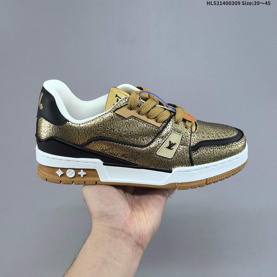 Louis Vuitton Trainer Sneaker Low LV ID Size 45 - foto 3