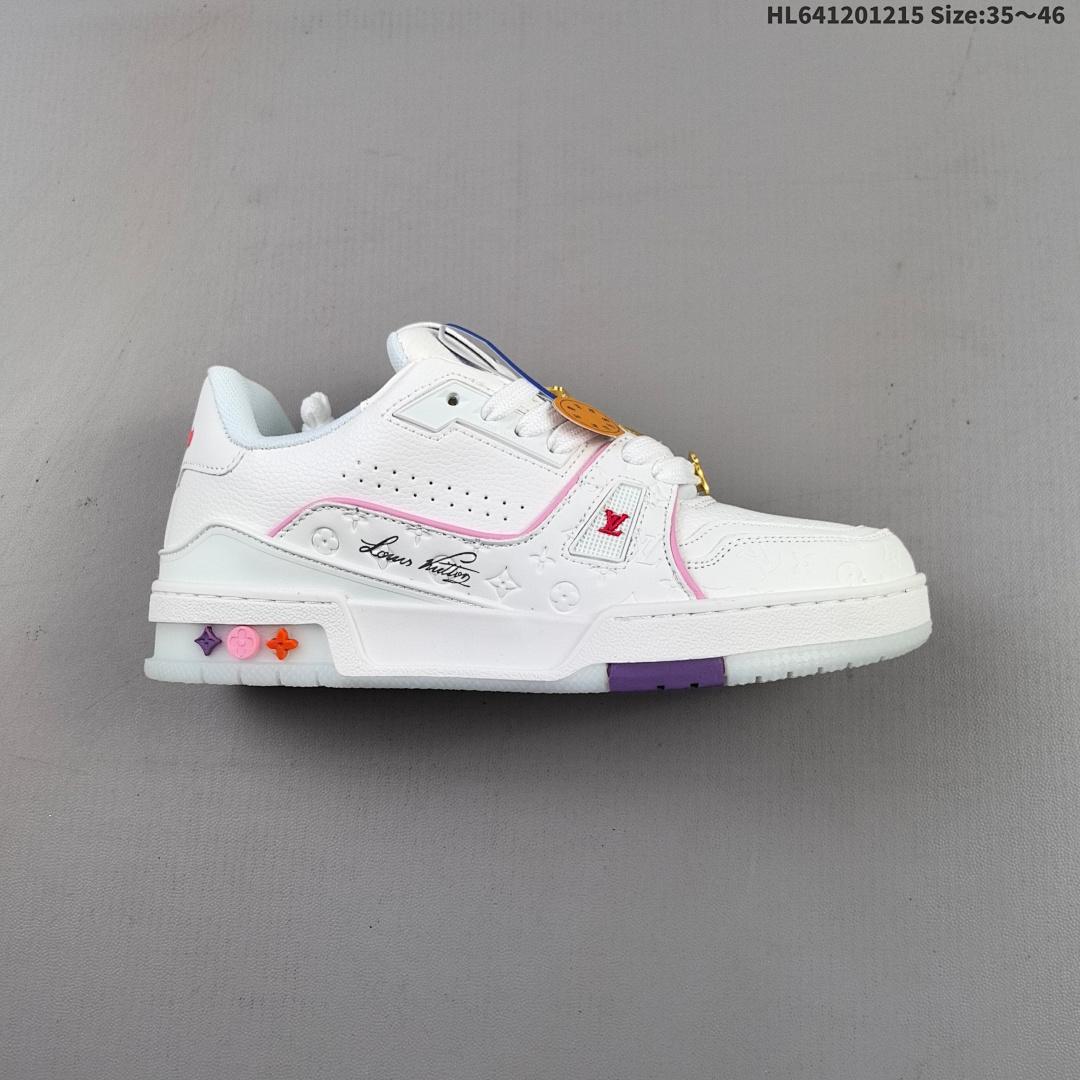 Louis Vuitton Trainer Sneaker Low LV ID Size 46 - foto 8