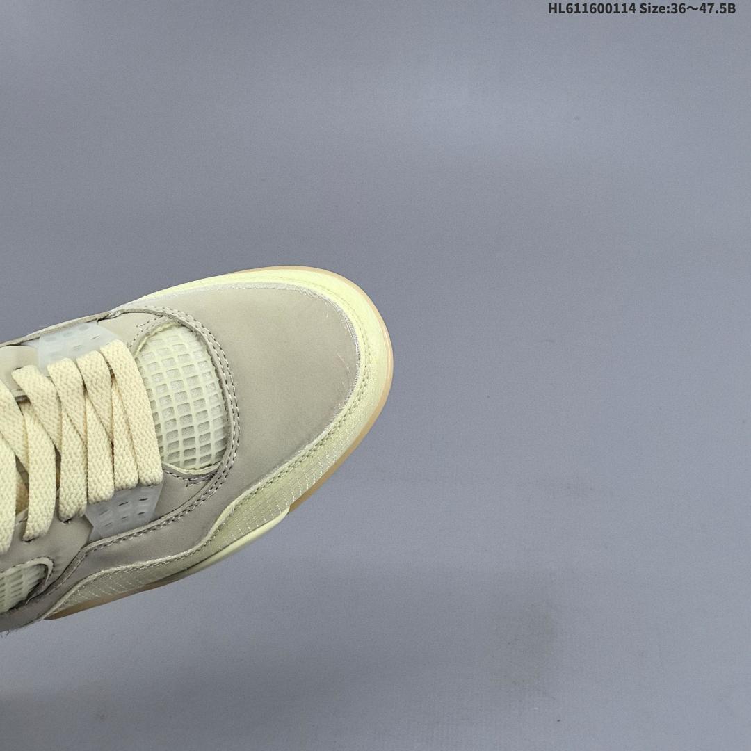 Off-White™ x Air Jordan 4 Retro "Cream Sail OW" AJ4 4 aj4 4 - foto 3
