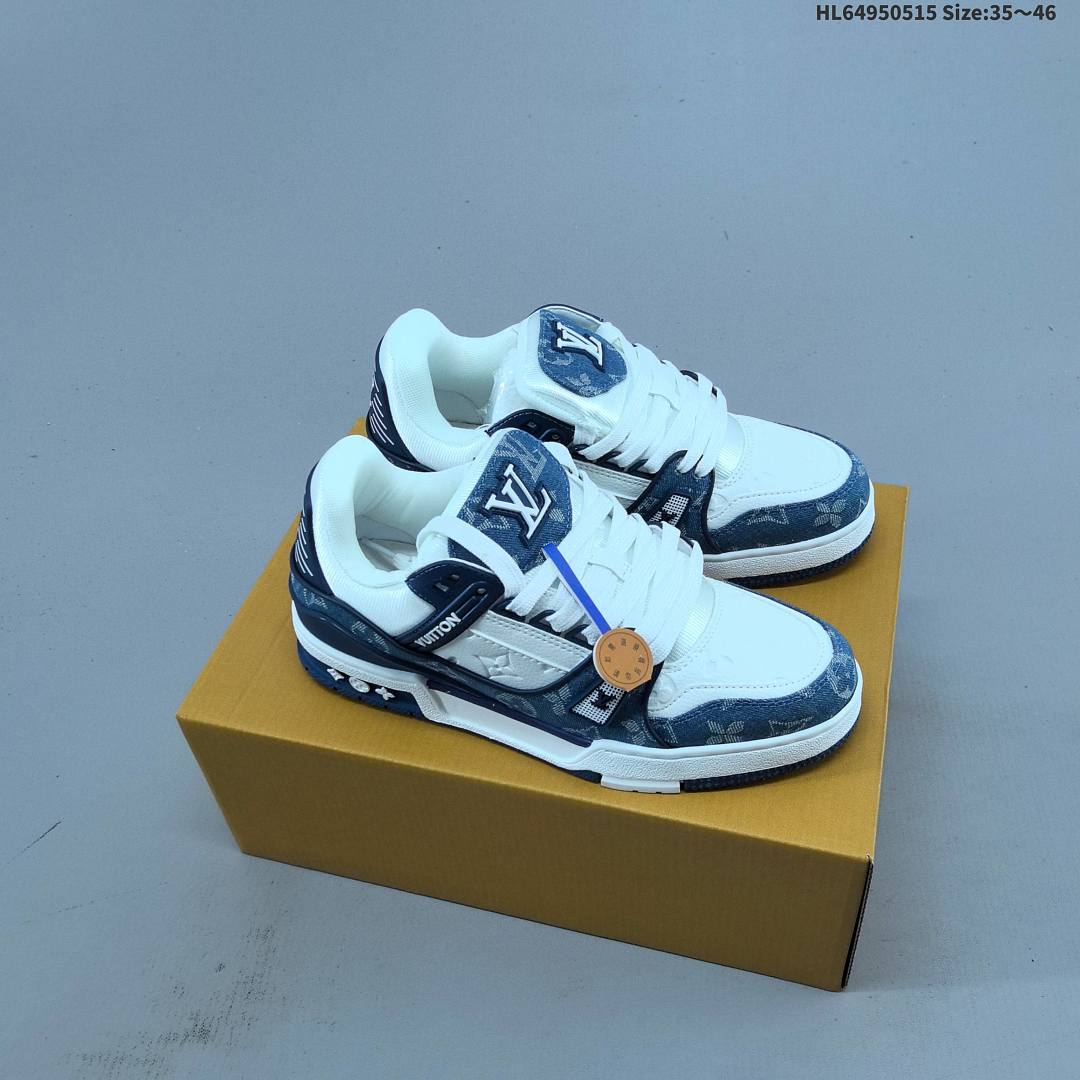 Louis Vuitton Trainer Sneaker Low LV ID Size 46 - foto 13