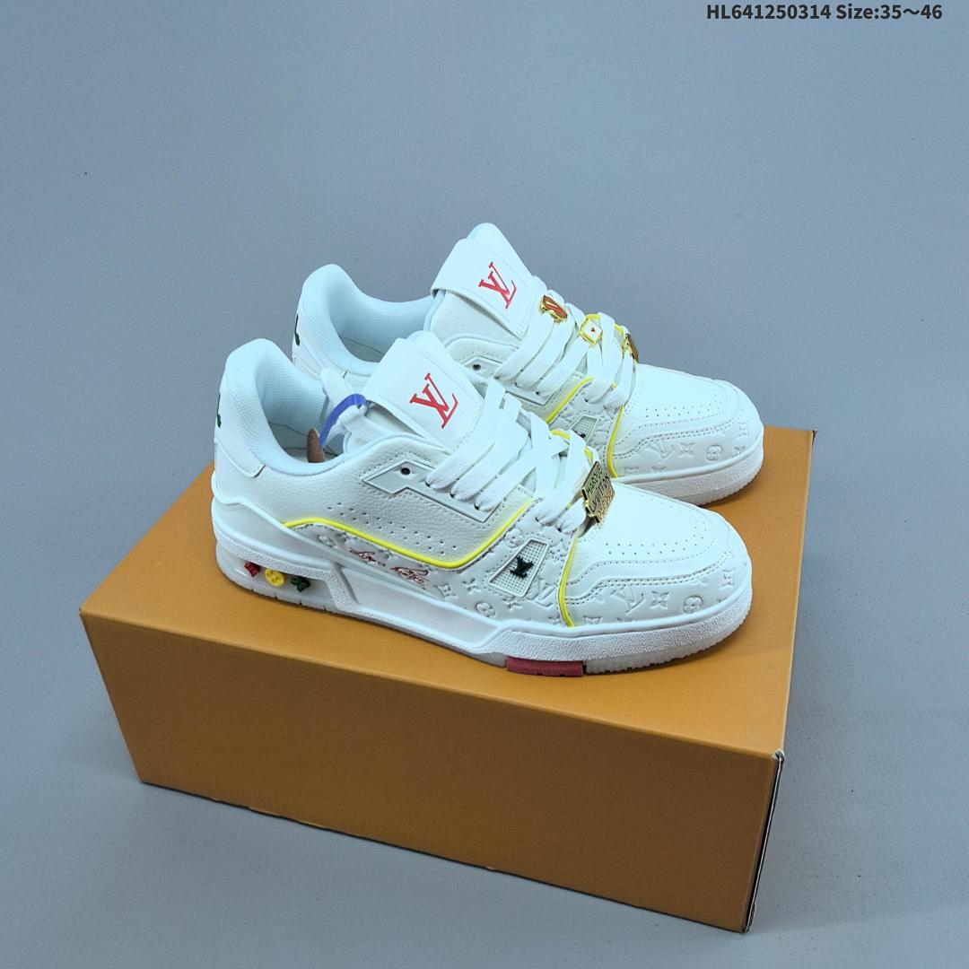Louis Vuitton Trainer Sneaker Low LV ID Size 46