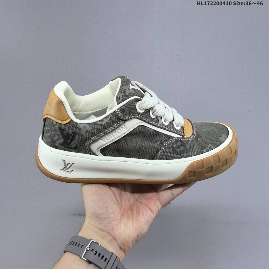 LV LOUIS VUITTON Tilted Suede Low Sneakers “ ” HL172200410 - foto 2