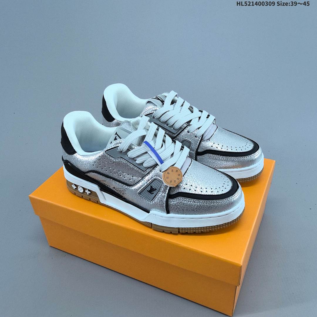 Louis Vuitton Trainer Sneaker Low LV ID Size 45 - foto 5
