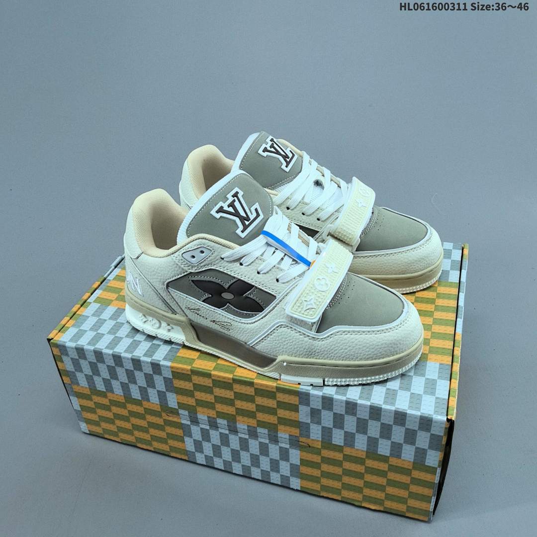 Louis Vuitton Trainer Sneaker Low LV ID Size 46