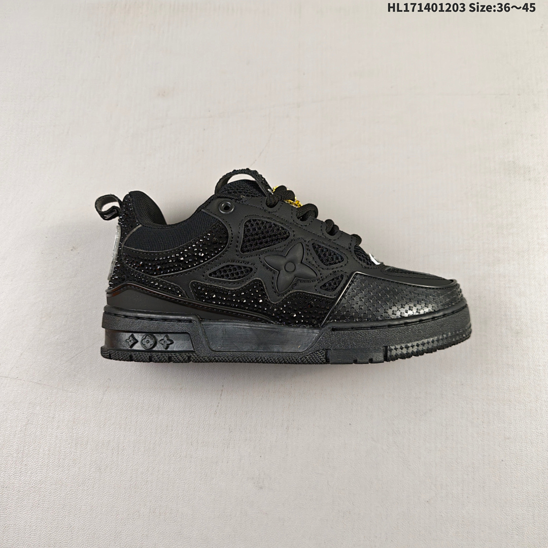 LV Louis Vuitton Trainer Sneaker Low HL171401203 Size 45 - foto 7