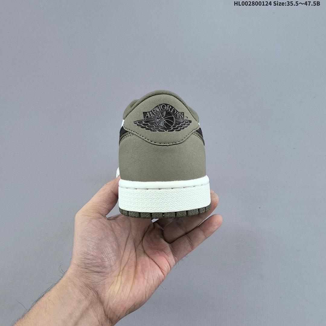 Air Jordan 1 Low OG "Medium Olive" AJ1 1 aj1 1 - foto 6