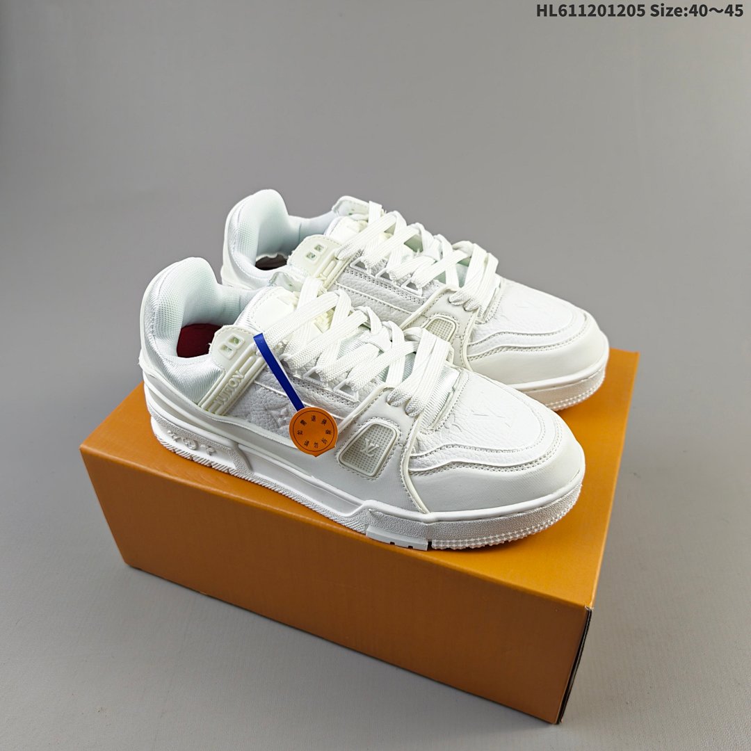 Louis Vuitton Trainer Sneaker Low LV ID Size 45
