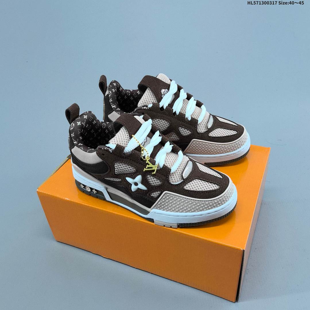 LV Louis Vuitton Trainer Sneaker Low ID Size 45 - foto 4