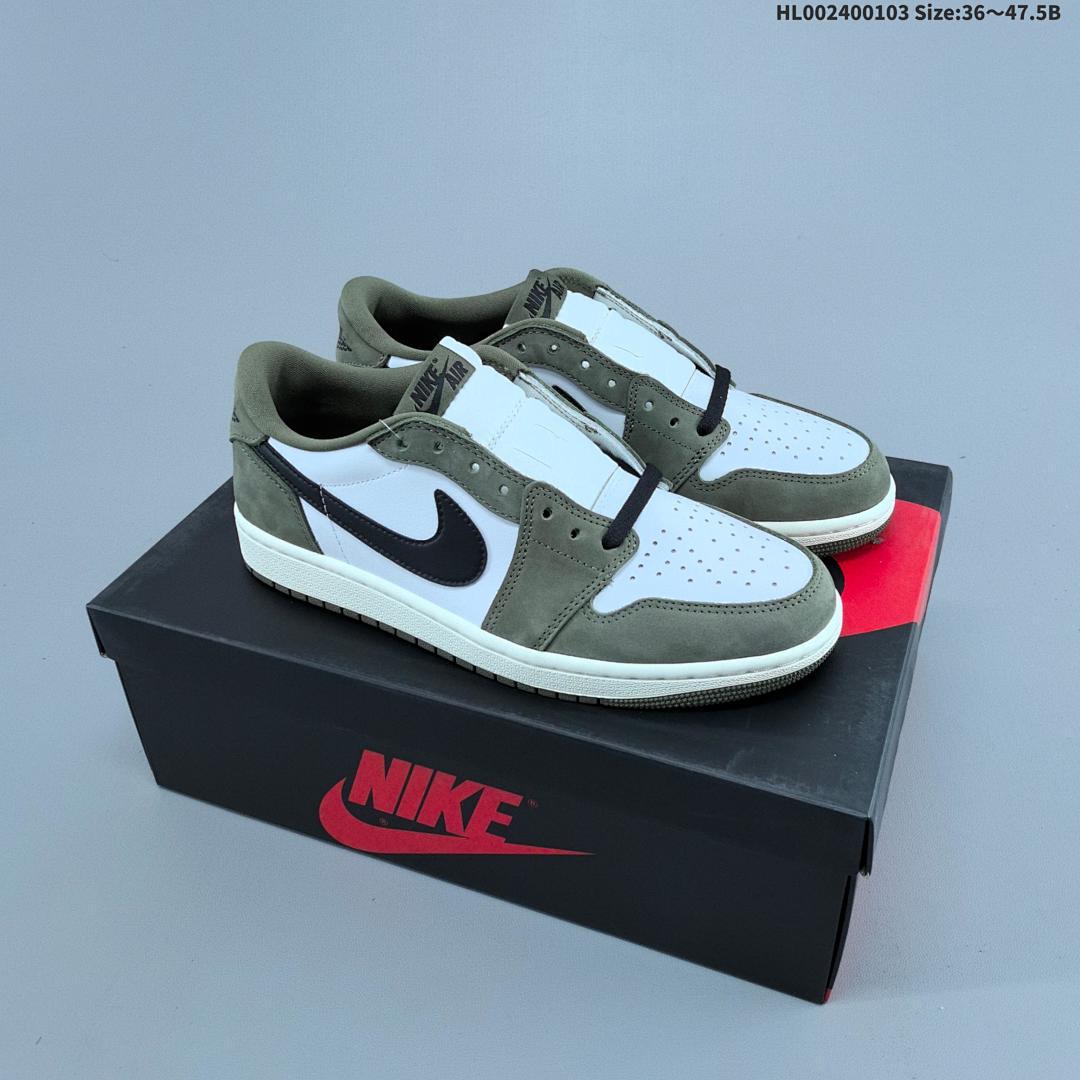 Air Jordan 1 Low OG "Medium Olive" AJ1 1 aj1 1