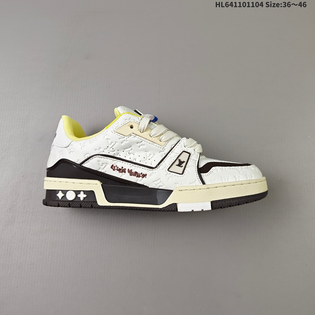 Louis Vuitton Trainer Sneaker Low LV ID Size 46