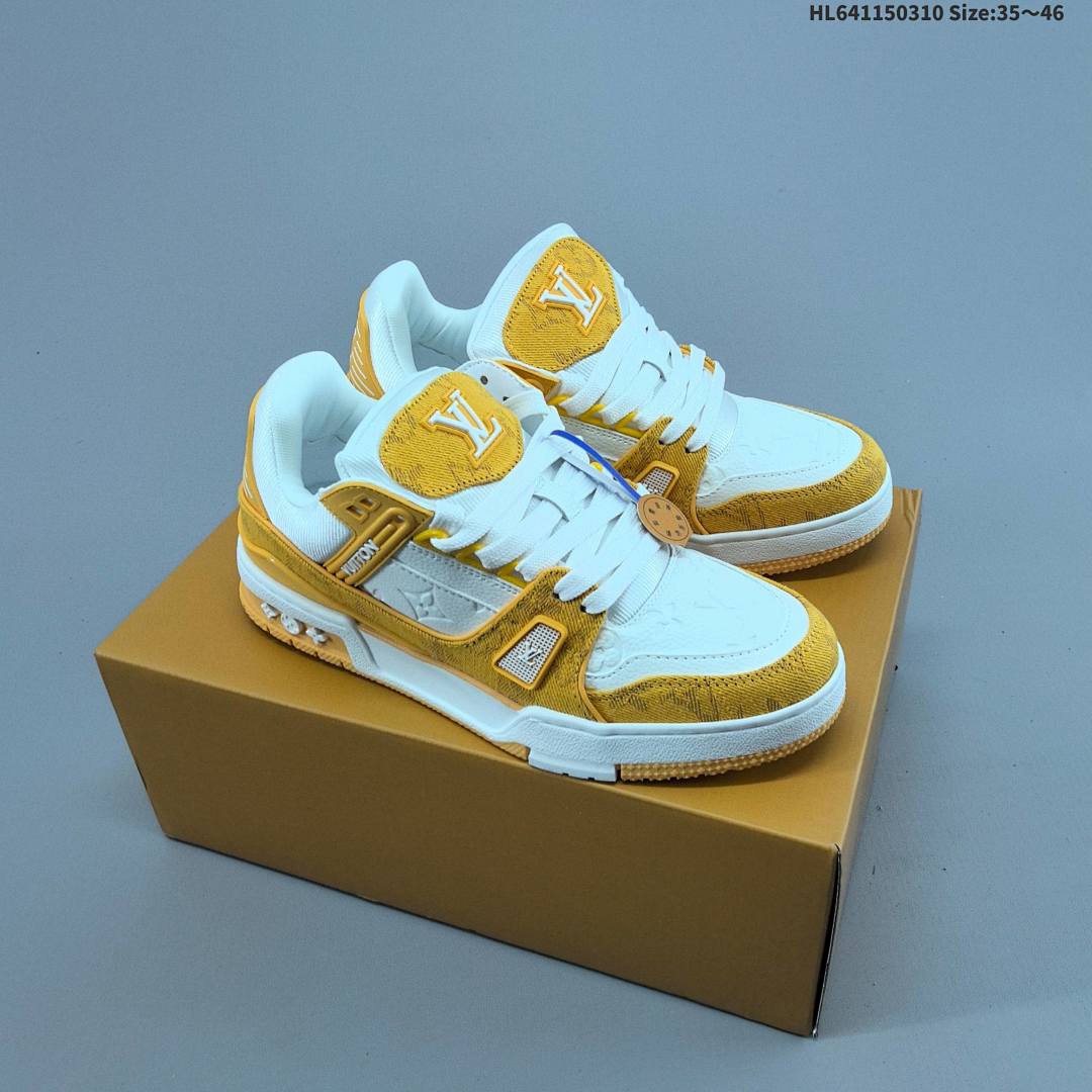 Louis Vuitton Trainer Sneaker Low LV ID Size 46 - foto 5