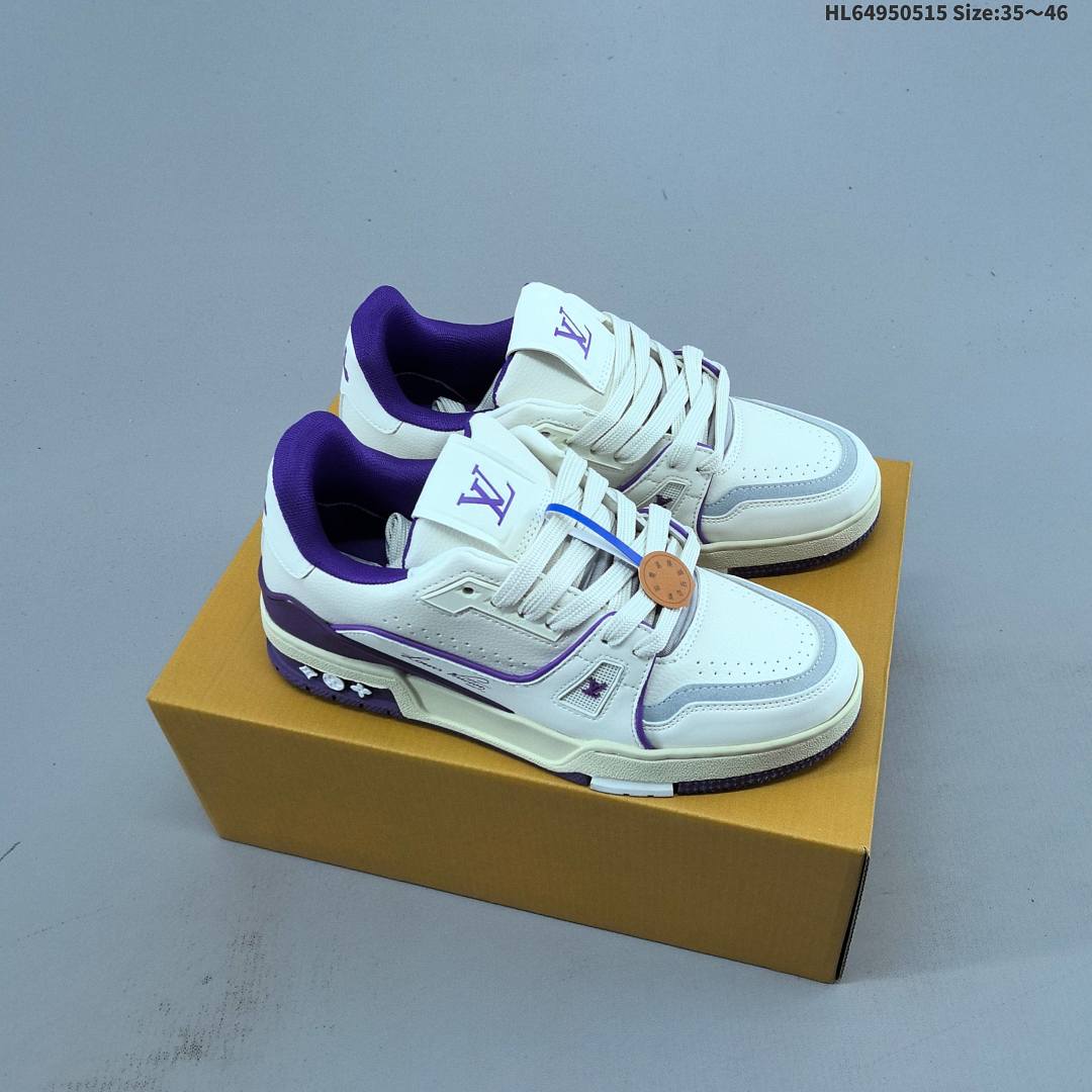 Louis Vuitton Trainer Sneaker Low LV ID Size 46 - foto 5
