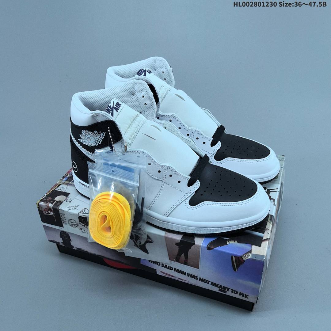 Union LA x Fragment Design x Air Jordan 1 Retro High OG "White Black" AJ
