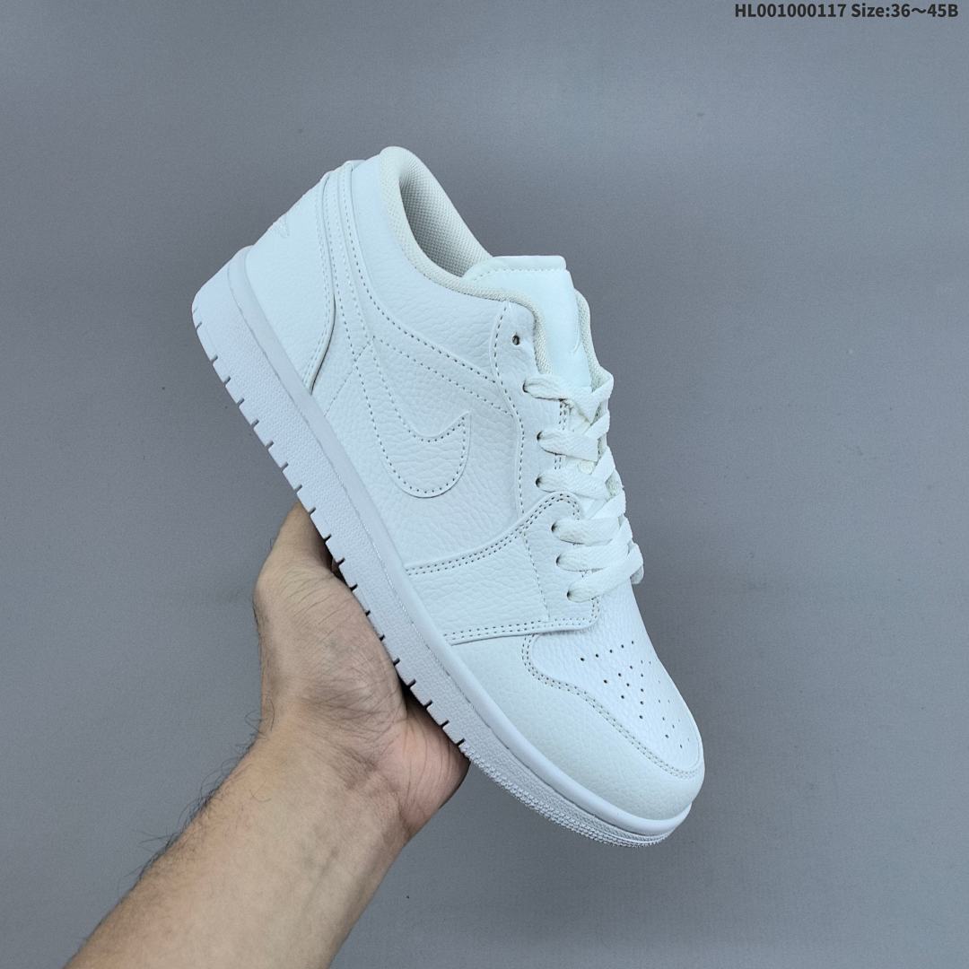 Air Jordan 1 Low "Triple White" AJ1 1 aj1 1 - foto 8