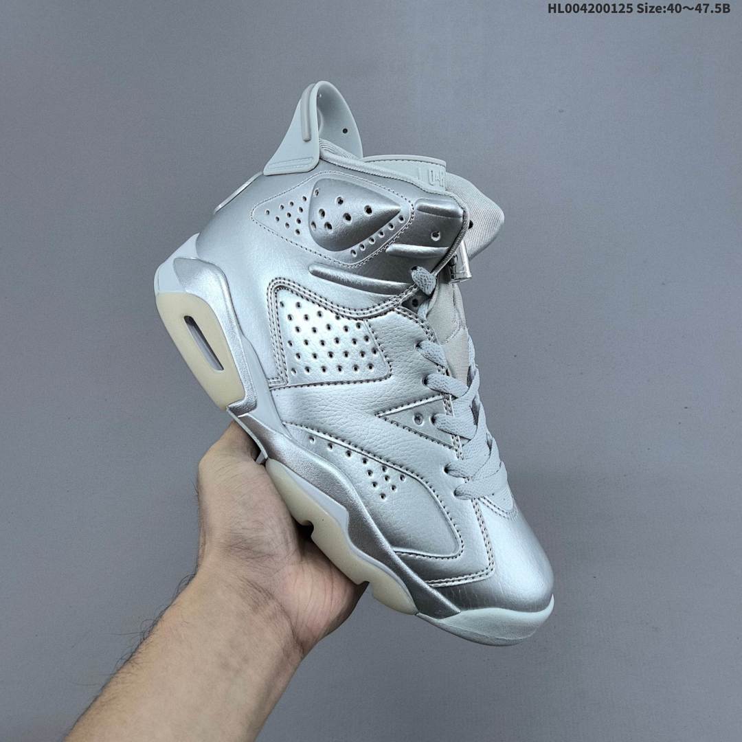 PSG x Air Jordan 6 Retro Paris "Silver Metallic" AJ6 6 aj6 6 - foto 8