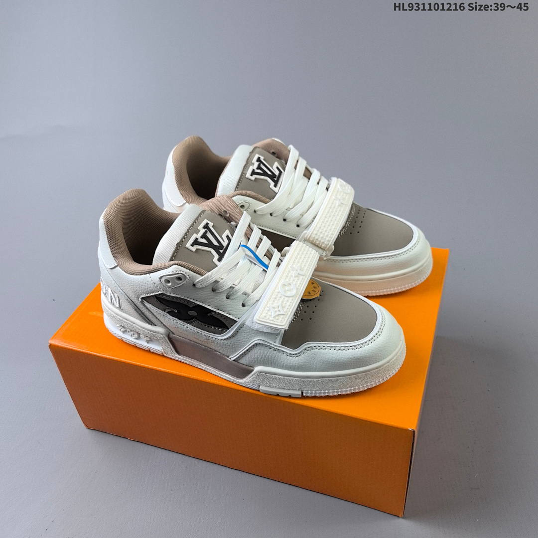 Louis Vuitton Trainer Sneaker Low LV ID Size 45