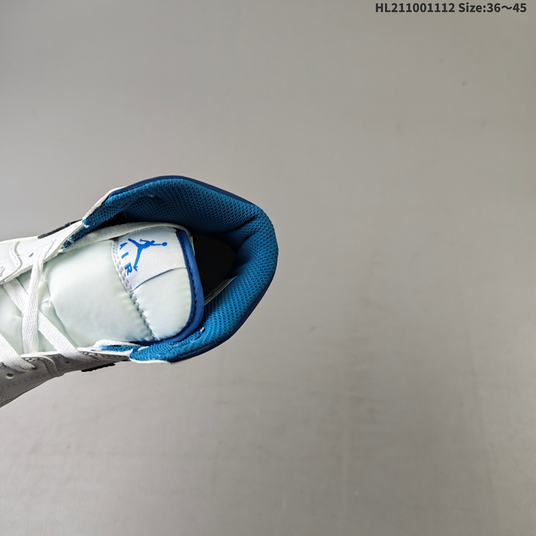 Air Jordan 1 Mid "White Blue" AJ1 1 aj1 1 Swo - foto 3