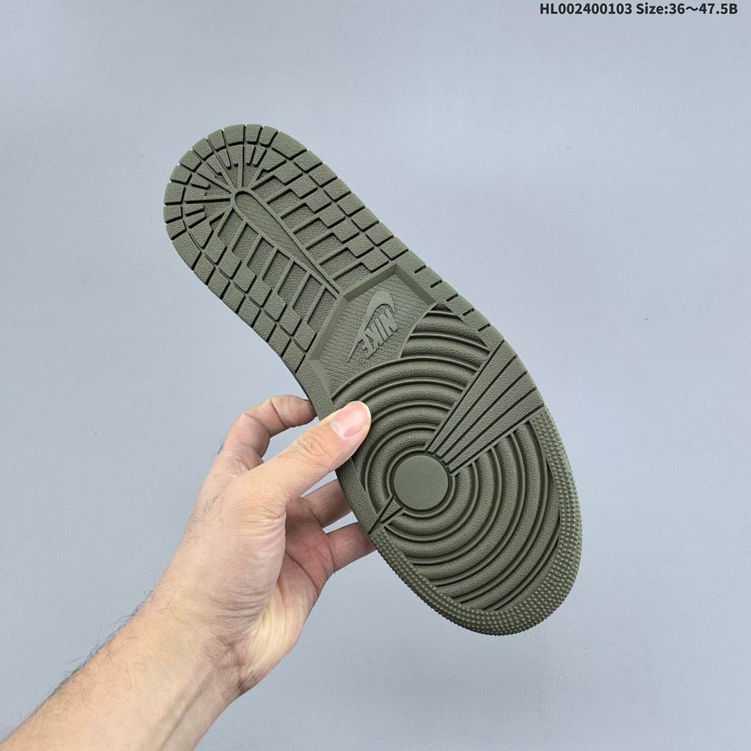 Air Jordan 1 Low OG "Medium Olive" AJ1 1 aj1 1 - foto 4