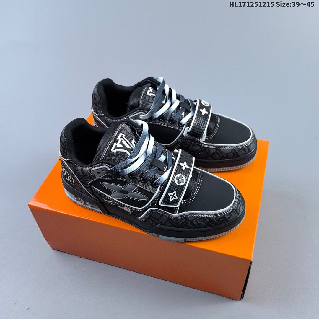 Louis Vuitton Trainer Sneaker Low LV ID Size 45 - foto 3