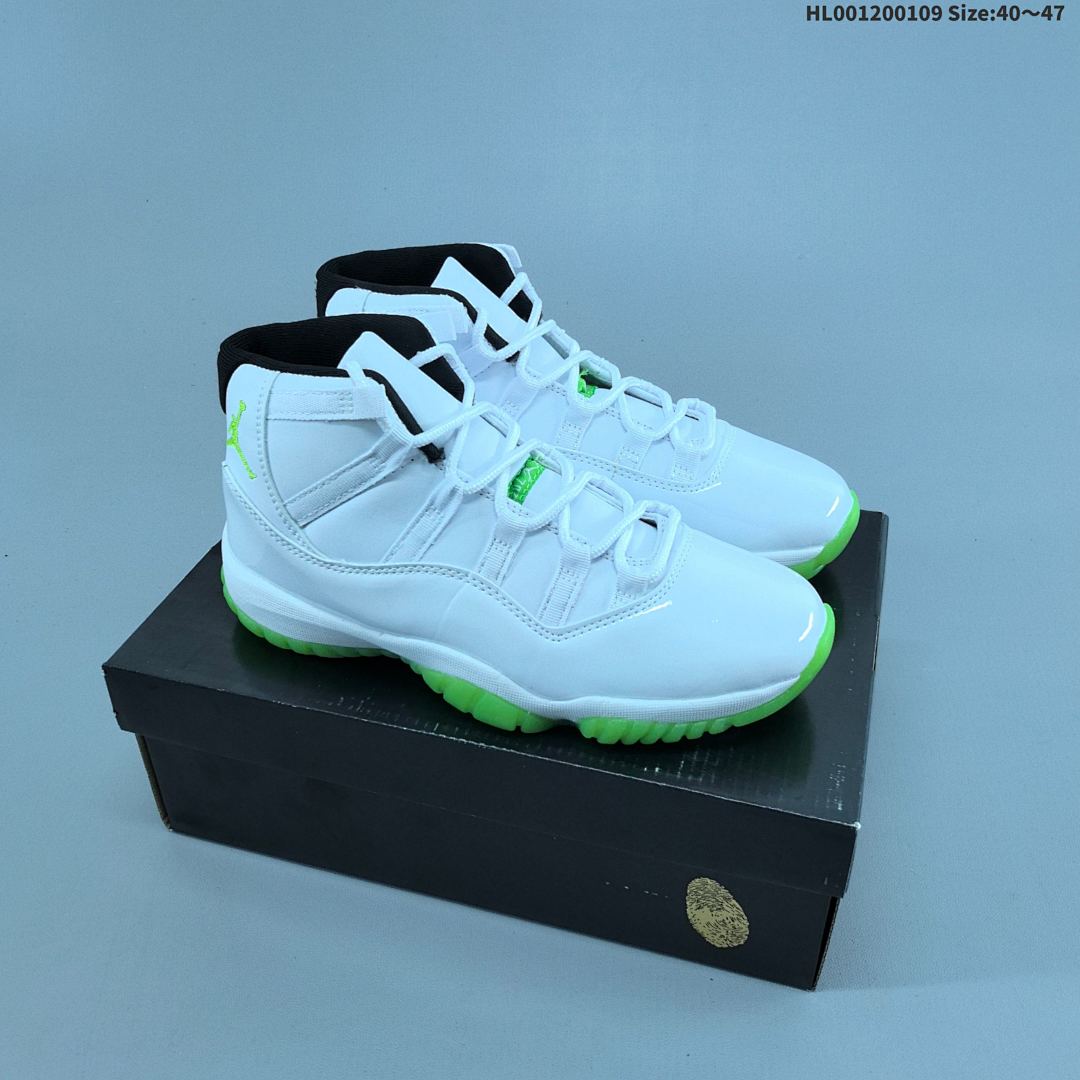 Air Jordan 11 Retro "White Green" AJ11 11 aj11 11