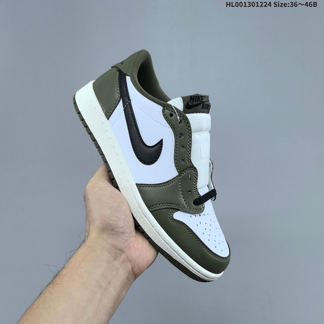 Air Jordan 1 Low OG "Medium Olive" AJ1 1 aj1 1 - foto 8