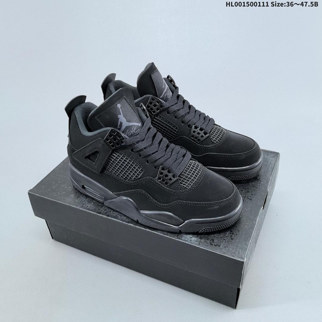 Air Jordan 4 Retro "Black Cat" AJ4 4 aj4 4