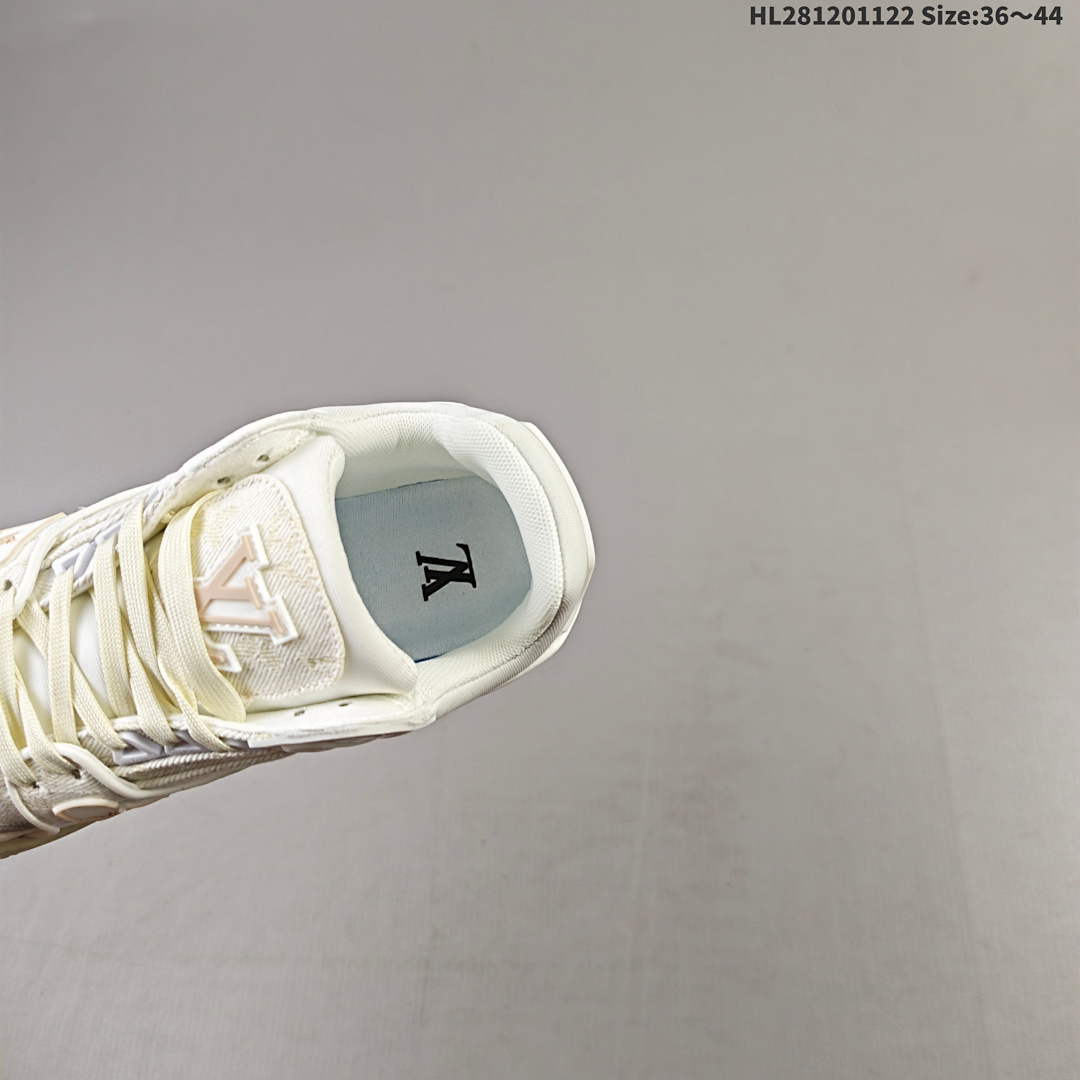 Louis Vuitton Trainer Sneaker Low LV ID HL281201122 Size 44 - foto 3