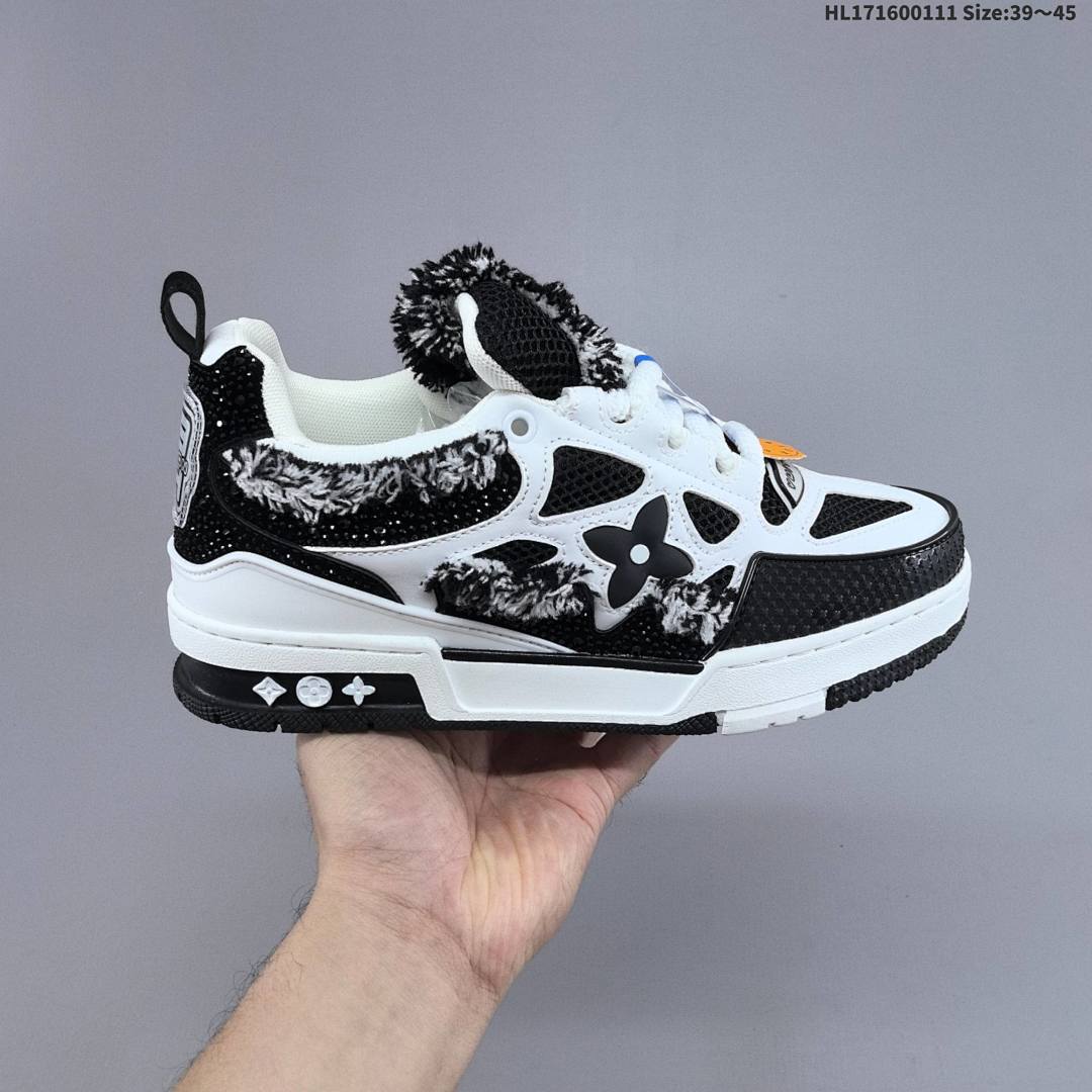 LV Louis Vuitton Trainer Sneaker Low ID HL171600111 Size 45 - foto 9