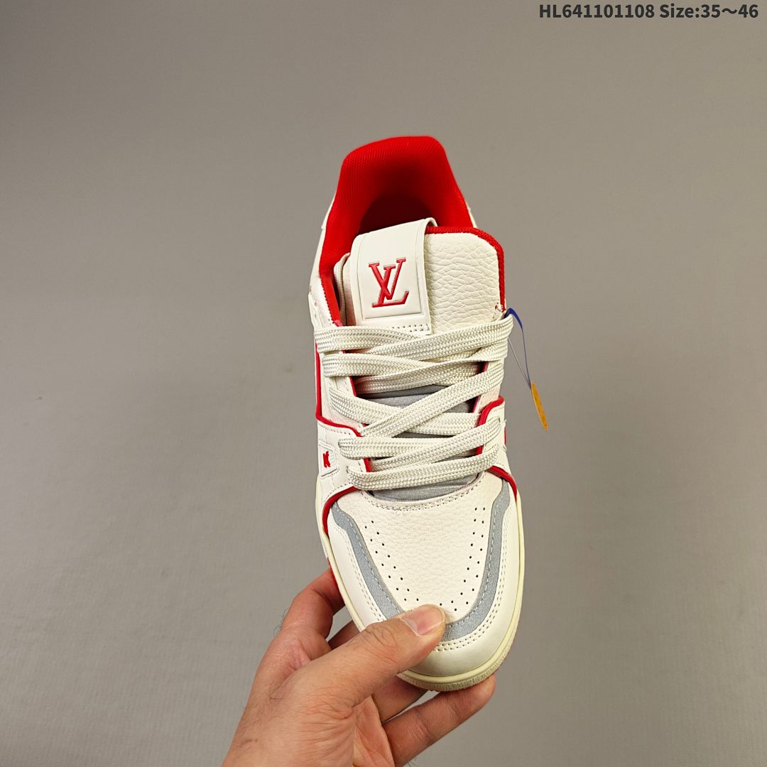 Louis Vuitton Trainer Sneaker Low LV ID Size 46 - foto 7