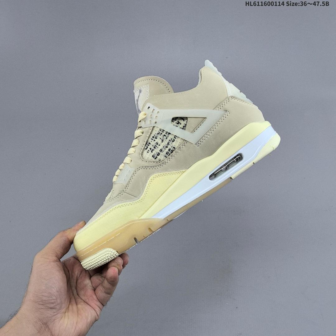 Off-White™ x Air Jordan 4 Retro "Cream Sail OW" AJ4 4 aj4 4 - foto 7