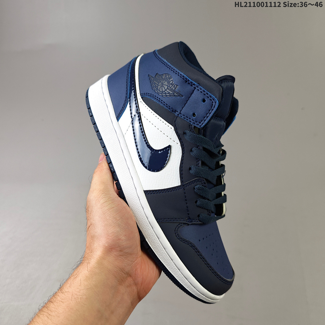 Air Jordan 1 Mid "White Blue" AJ1 1 aj1 1 S - foto 8