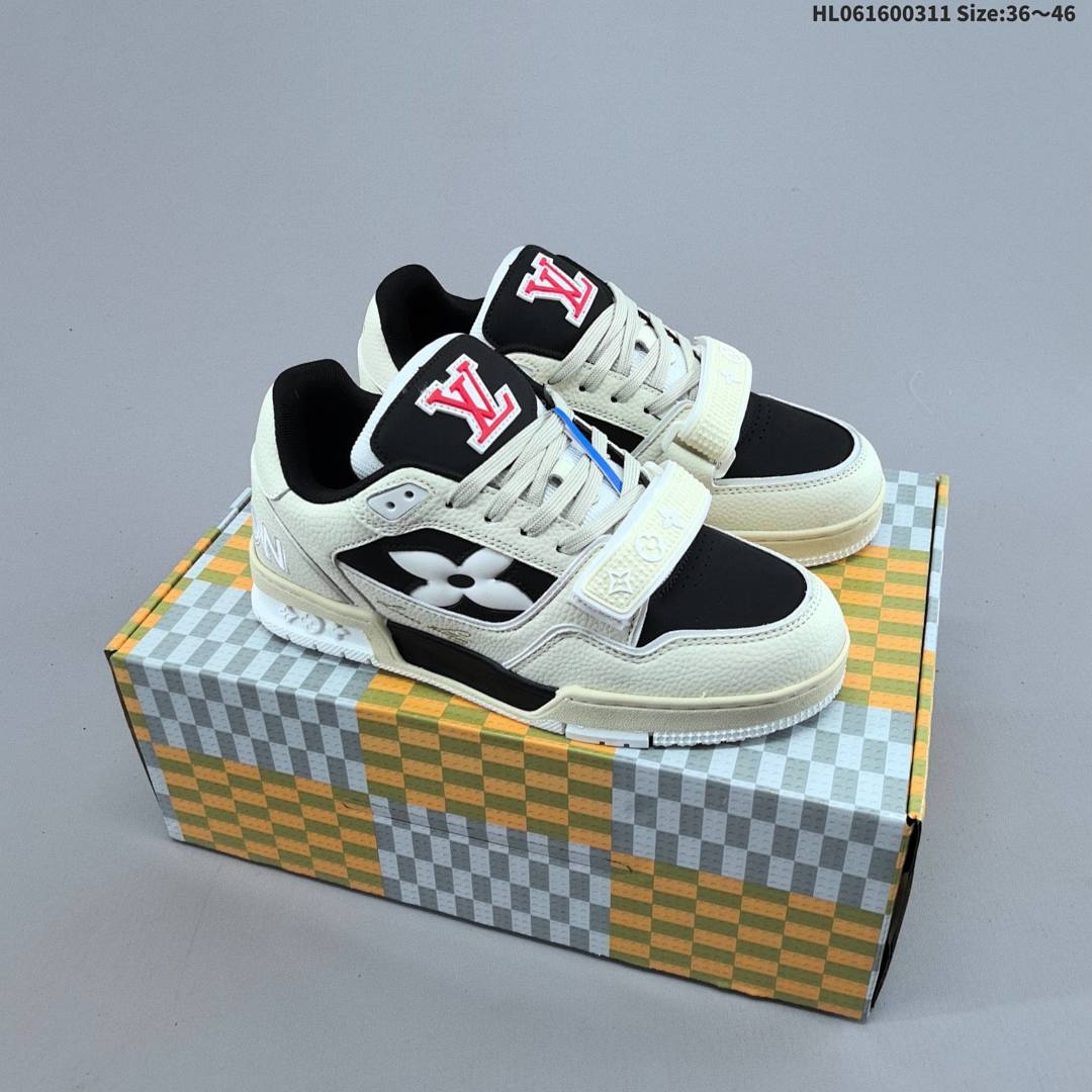 Louis Vuitton Trainer Sneaker Low LV ID Size 46 - foto 6