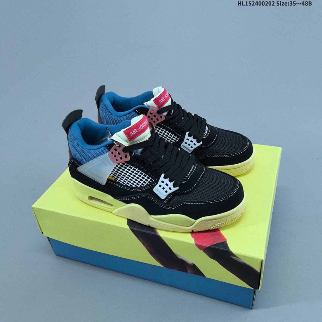 Union x Air Jordan 4 Retro SP "Off Noir" AJ4 4 aj4 4