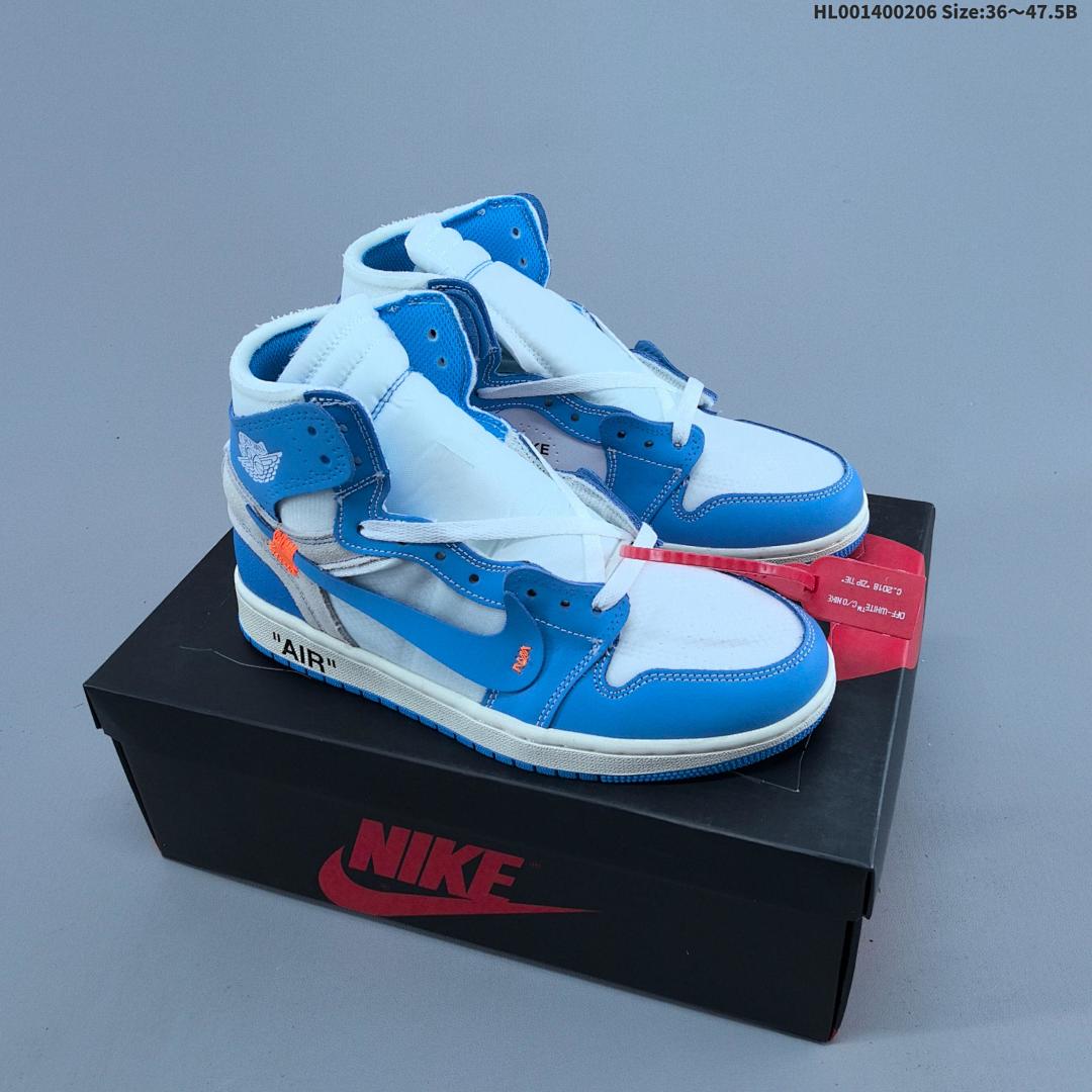 OFF-WHITE x Air Jordan 1 Retro High "White The The" OG AJ1 1 aj1 1 1